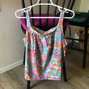 Emery Rose floral  tank top